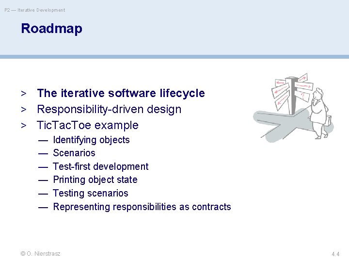 P 2 — Iterative Development Roadmap > The iterative software lifecycle > Responsibility-driven design