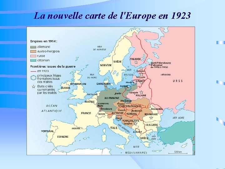 La nouvelle carte de l'Europe en 1923 