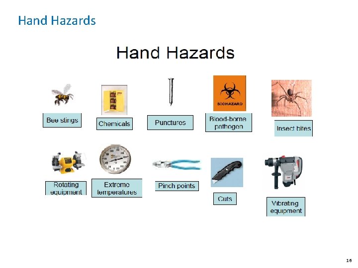 Hand Hazards 16 