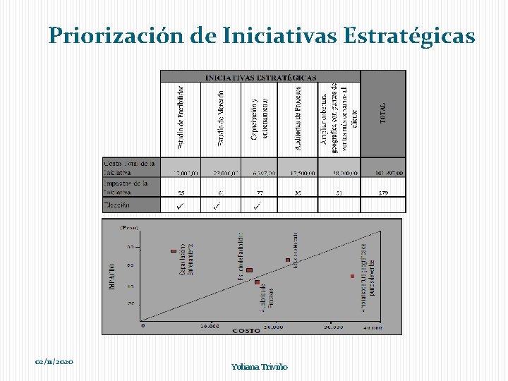 Priorización de Iniciativas Estratégicas 02/11/2020 Yuliana Triviño 