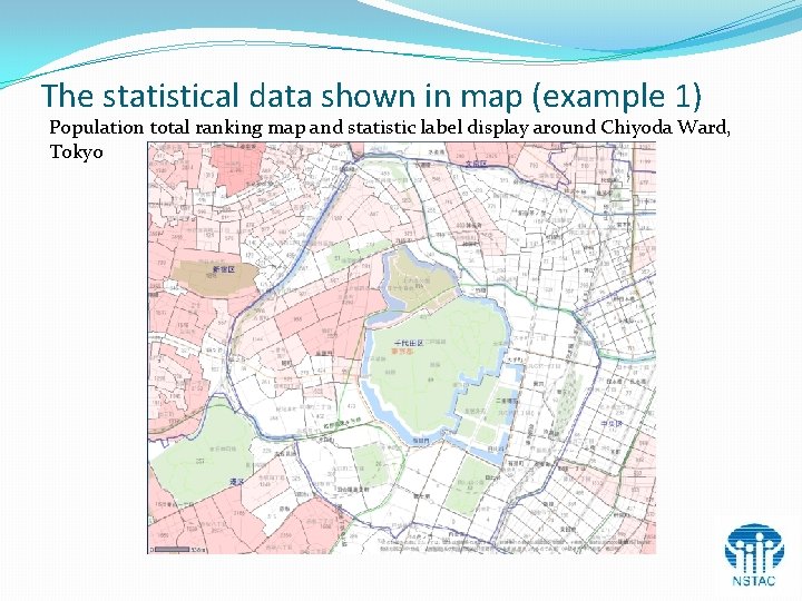 The statistical data shown in map (example 1) Population total ranking map and statistic The statistical data shown in map (example 1) Population total ranking map and statistic