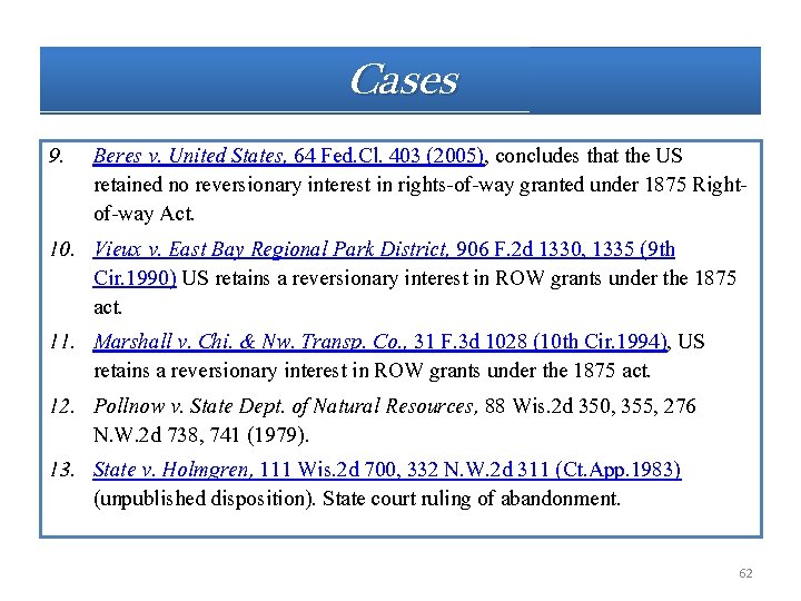 Cases 9. 10. 11. 12. 13. Beres v. United States, 64 Fed. Cl. 403 Cases 9. 10. 11. 12. 13. Beres v. United States, 64 Fed. Cl. 403