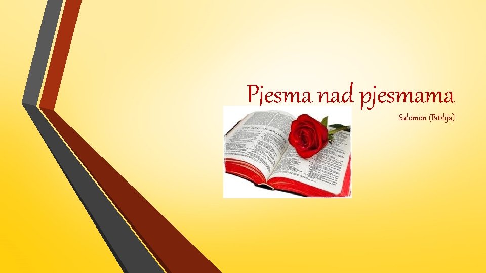 Pjesma nad pjesmama Salomon (Biblija) 