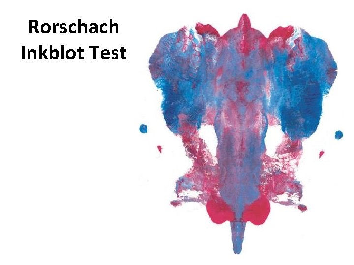 Rorschach Inkblot Test 