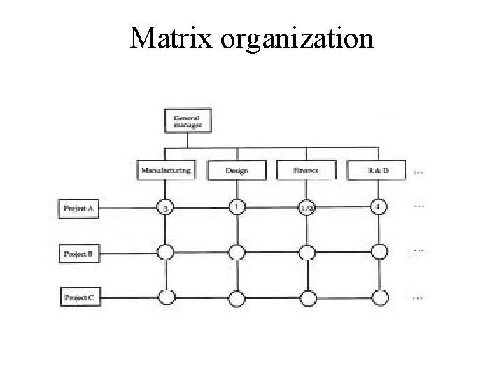 Matrix organization 