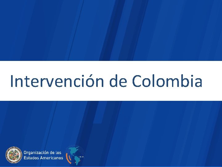 Intervención de Colombia 