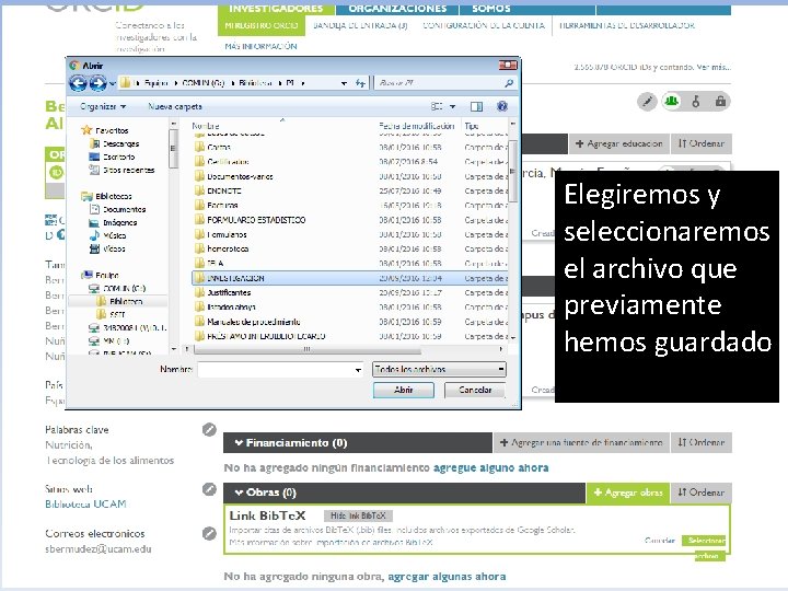 Elegiremos y seleccionaremos el archivo que previamente hemos guardado 