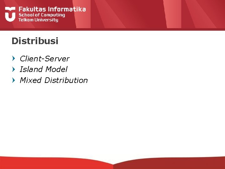 Distribusi Client-Server Island Model Mixed Distribution 