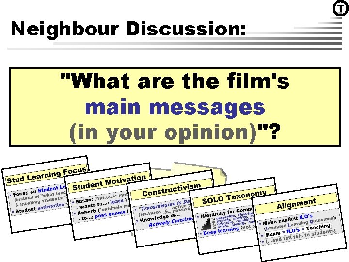 T Neighbour Discussion: "What are the film's main messages (in your opinion)"? Claus Brabrand,