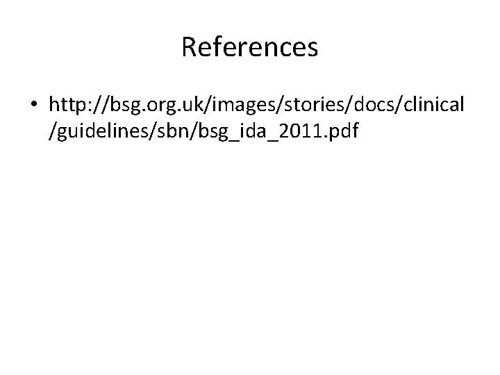 Iron Deficiency Anaemia BSG guidelines 2011 Anaemia Hb