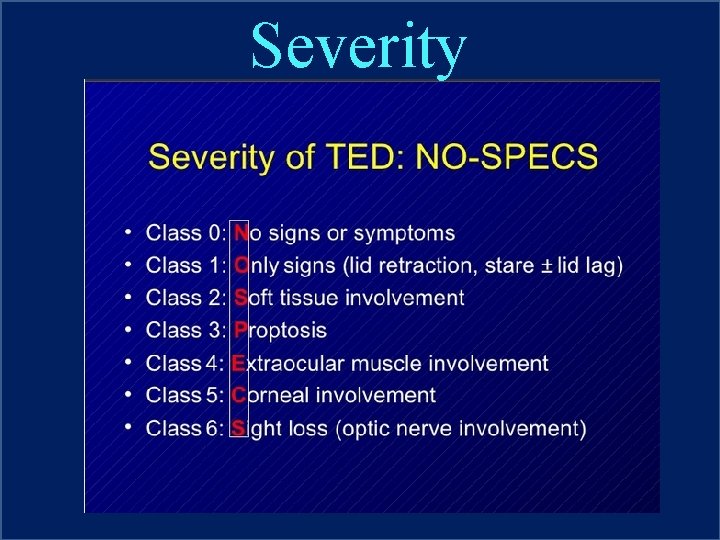 Severity Severity