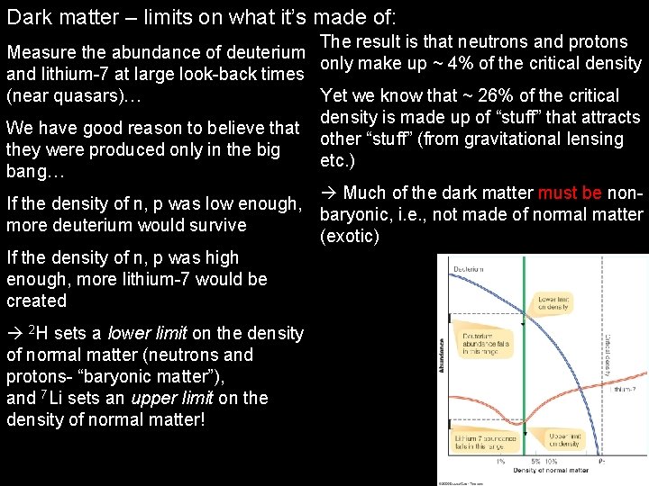 Dark matter – limits on what it’s made of: The result is that neutrons