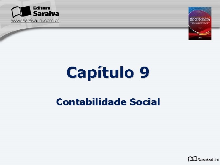 Capítulo 9 Contabilidade Social 