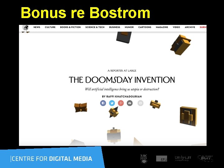Bonus re Bostrom 