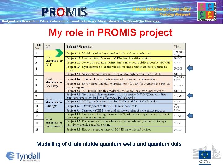 PROMIS A Marie Skłodowska-Curie Initial Training Network Postgraduate Research on Dilute Metamorphic Nanostructures and