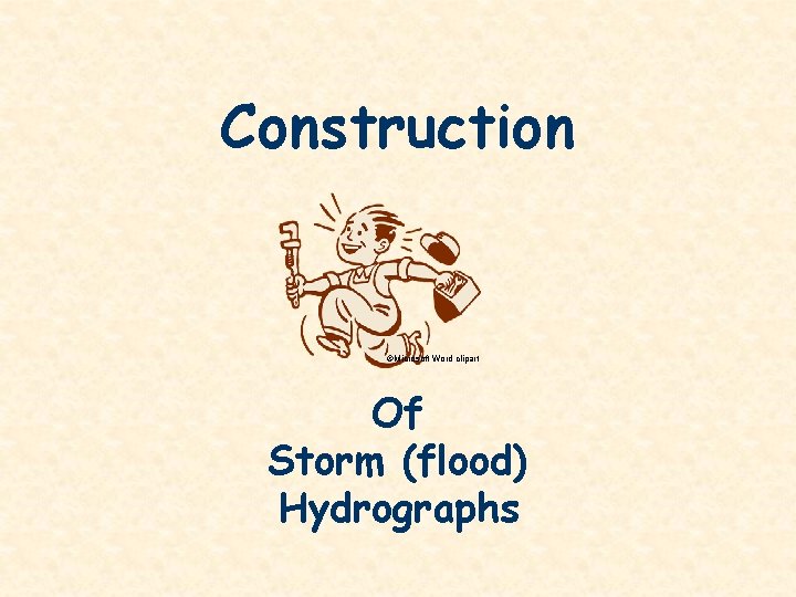 Construction ©Microsoft Word clipart Of Storm (flood) Hydrographs 