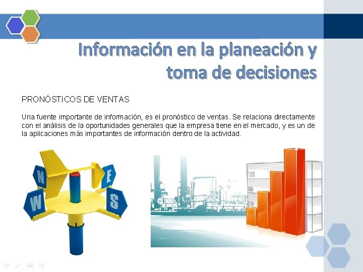Información en la planeación y toma de decisiones PRONÓSTICOS DE VENTAS Una fuente importante Información en la planeación y toma de decisiones PRONÓSTICOS DE VENTAS Una fuente importante