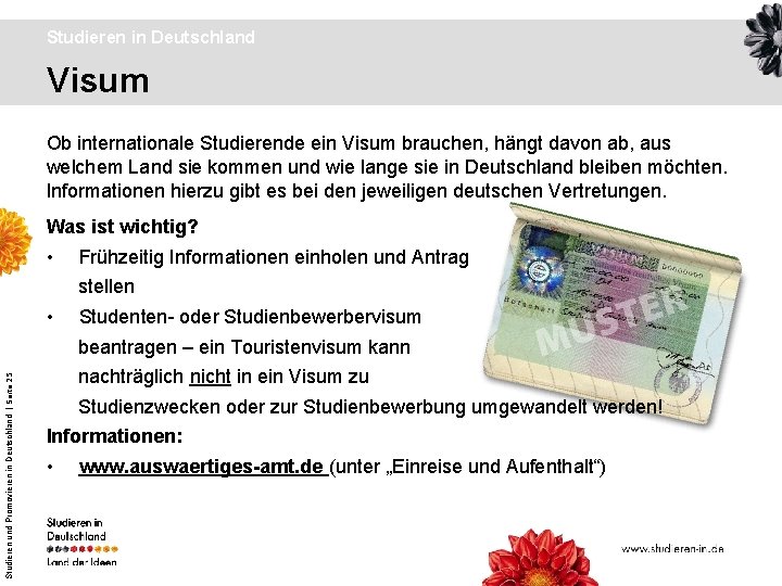 Studieren in Deutschland Visum Ob internationale Studierende ein Visum brauchen, hängt davon ab, aus