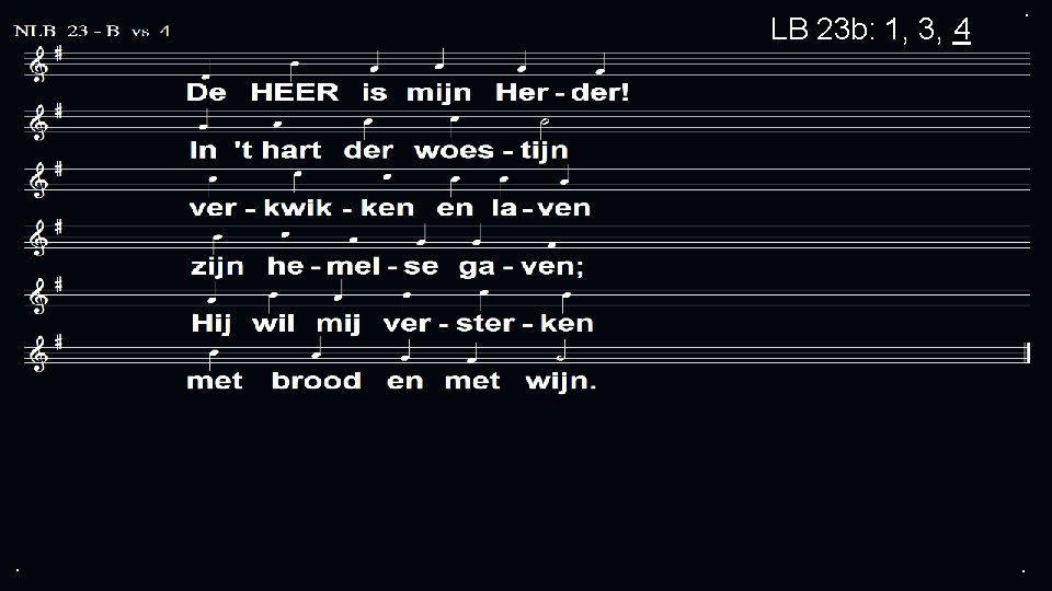 LB 23 b: 1, 3, 4 . . . 