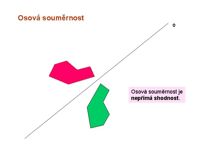 Osová souměrnost o Osová souměrnost je nepřímá shodnost. 