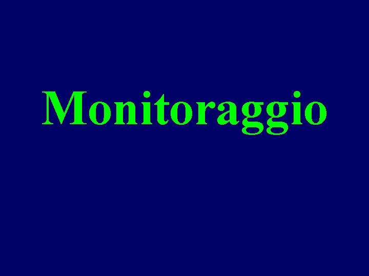 Monitoraggio 