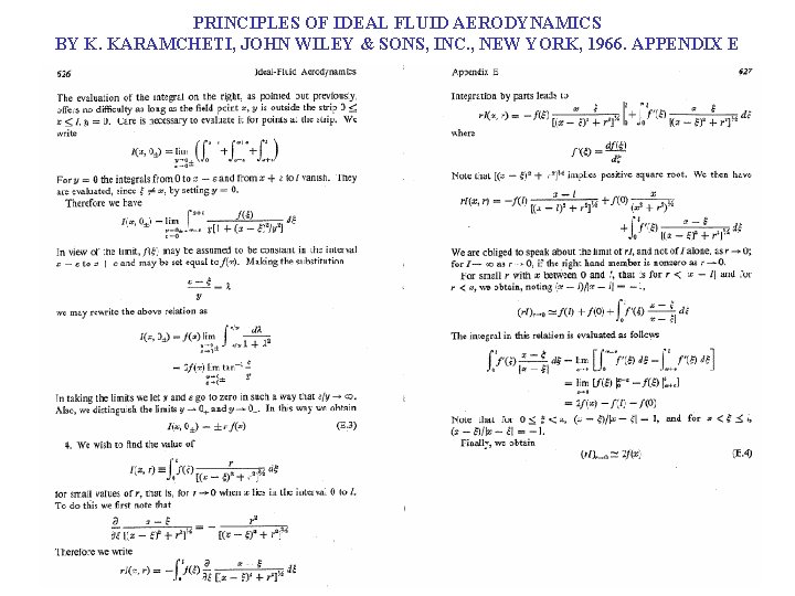 PRINCIPLES OF IDEAL FLUID AERODYNAMICS BY K. KARAMCHETI, JOHN WILEY & SONS, INC. ,