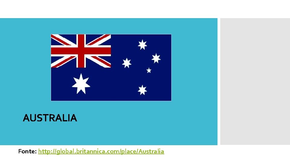 AUSTRALIA Fonte: http: //global. britannica. com/place/Australia 