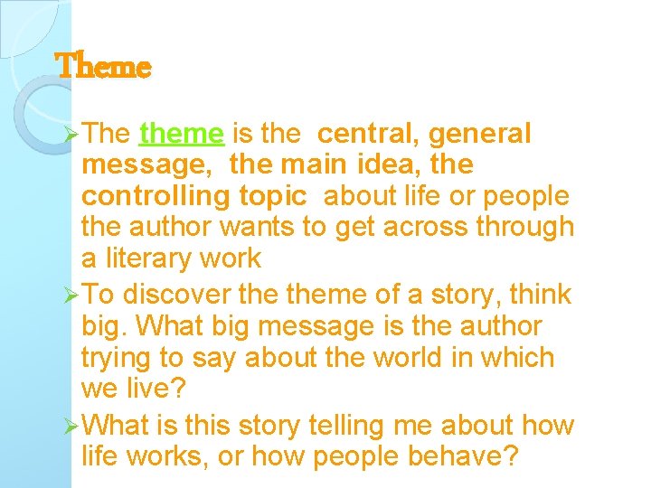 Elements of a Short Story OBJECTIVES Identify elements