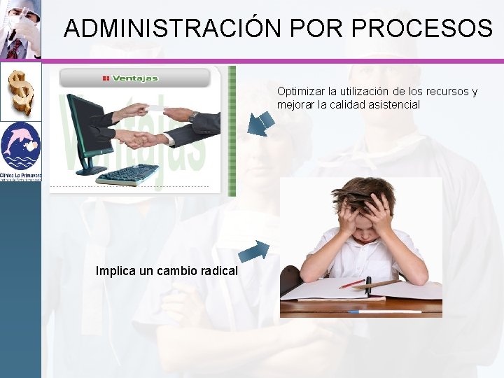 ADMINISTRACIÓN POR PROCESOS Optimizar la utilización de los recursos y mejorar la calidad asistencial