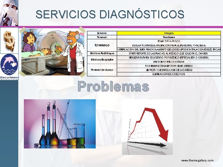 SERVICIOS DIAGNÓSTICOS Problemas www. themegallery. com 