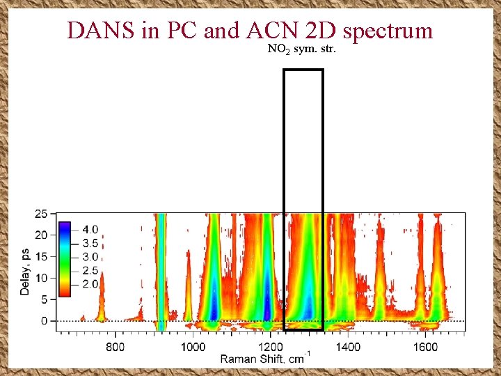 DANS in PC and ACN 2 D spectrum NO 2 sym. str. Assignments from DANS in PC and ACN 2 D spectrum NO 2 sym. str. Assignments from