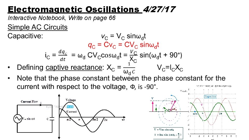 Electromagnetic Oscillations 4/27/17 Interactive Notebook, Write on page 66 