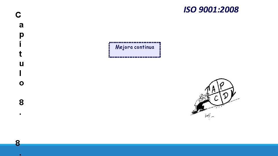 C a p í t u l o 8. ISO 9001: 2008 Mejora continua