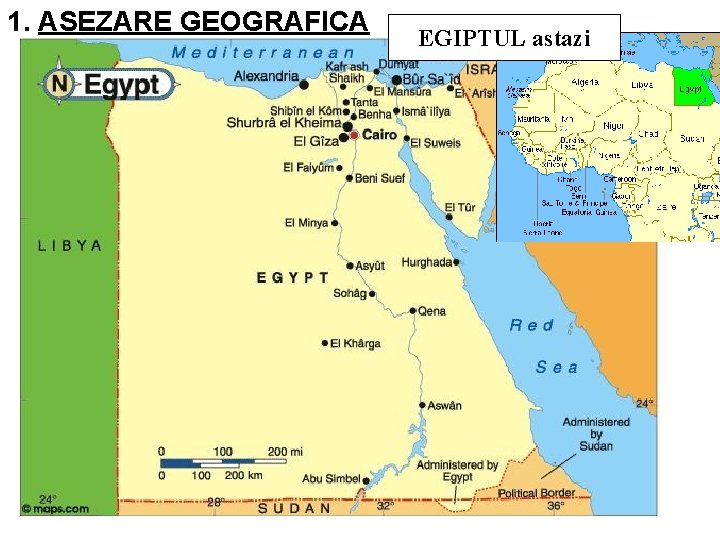 1. ASEZARE GEOGRAFICA EGIPTUL astazi 