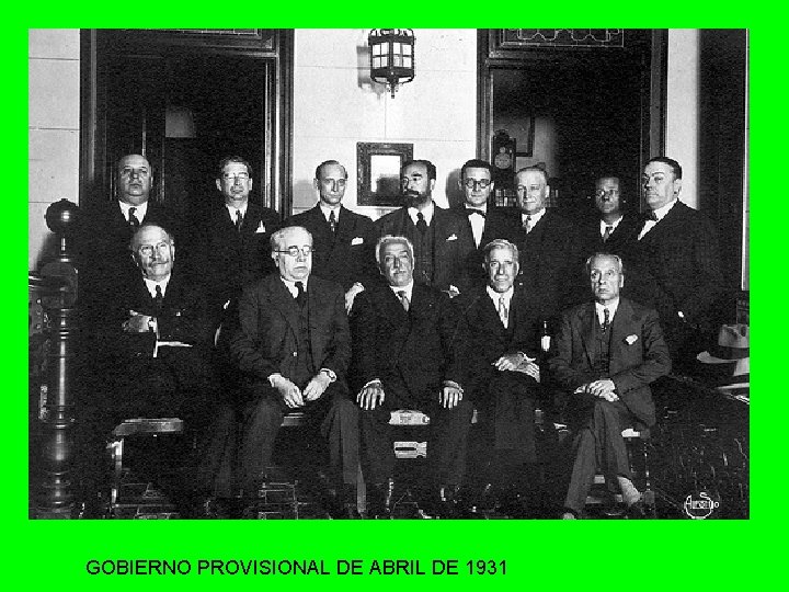GOBIERNO PROVISIONAL DE ABRIL DE 1931 