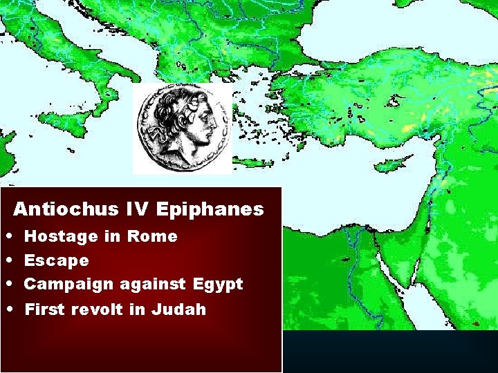 Antiochus IV Epiphanes • Hostage in Rome • Escape • Campaign against Egypt •