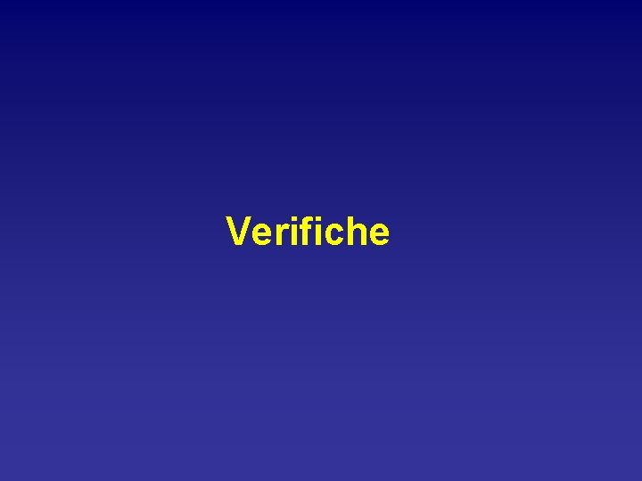 Verifiche 