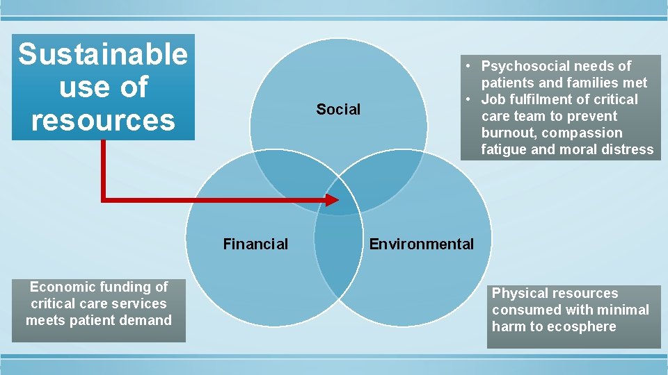 Sustainability in critical care practice Heather Baid Senior