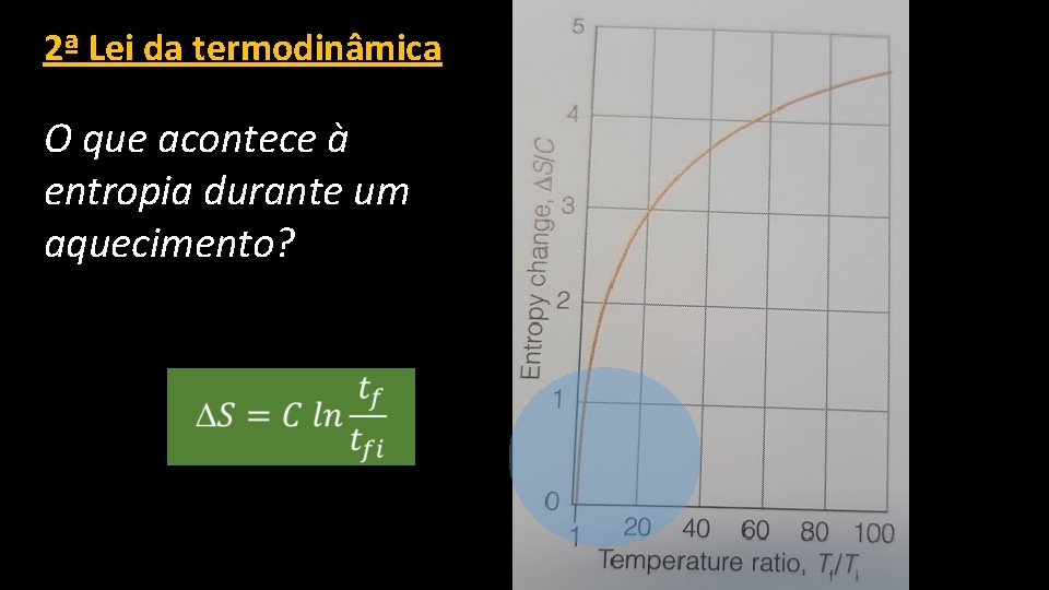 2ª Lei da termodinâmica O que acontece à entropia durante um aquecimento? 