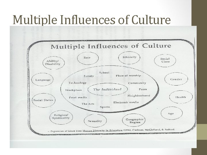 Multiple Influences of Culture 