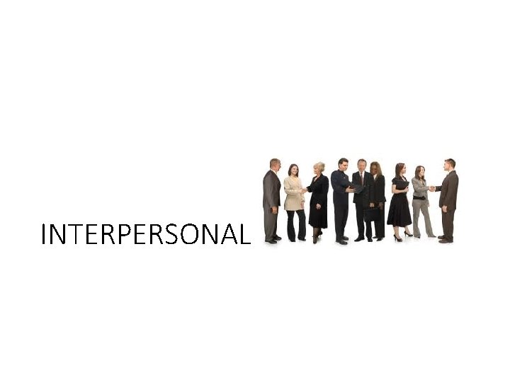 INTERPERSONAL 