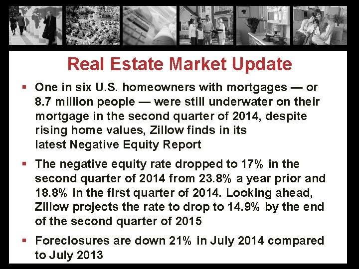 Real Estate Market Update § One in six U. S. homeowners with mortgages —