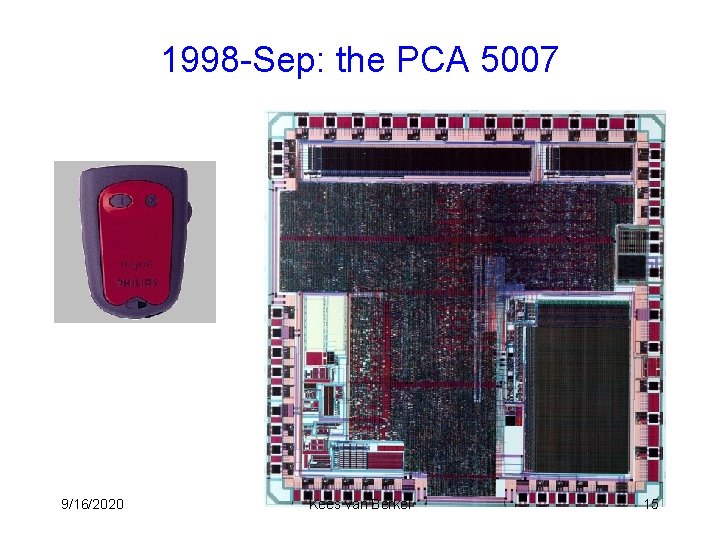 1998 -Sep: the PCA 5007 9/16/2020 Kees van Berkel 15 