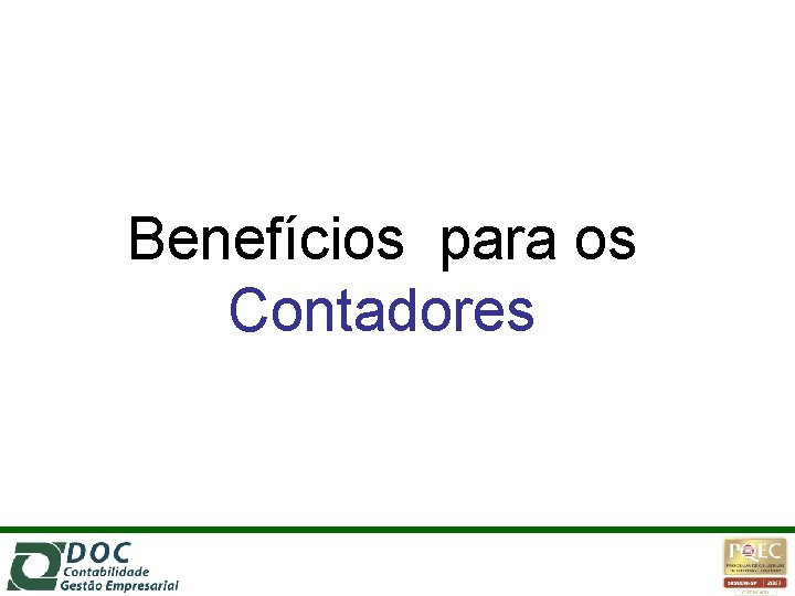 Benefícios para os Contadores 