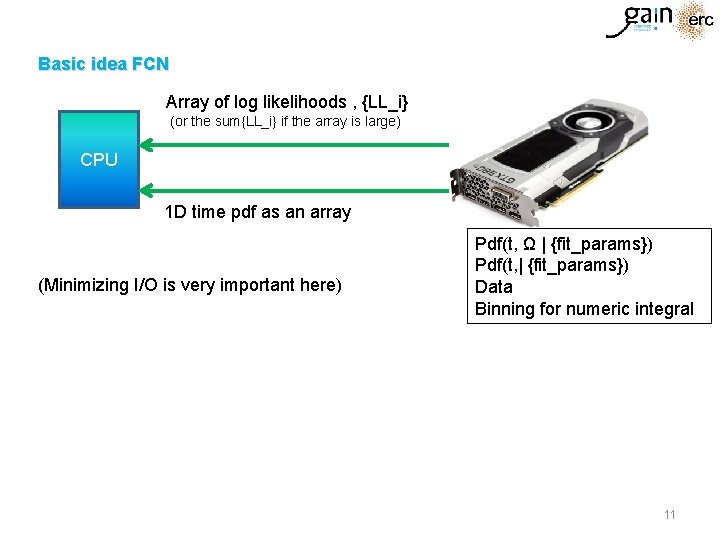 Basic idea FCN Array of log likelihoods , {LL_i} (or the sum{LL_i} if the Basic idea FCN Array of log likelihoods , {LL_i} (or the sum{LL_i} if the