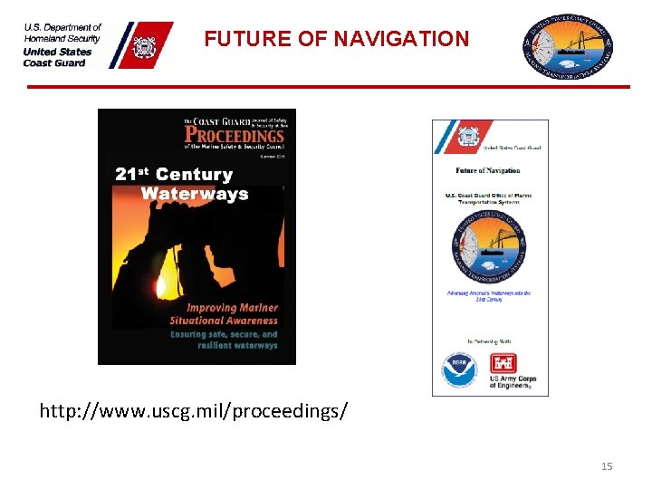 FUTURE OF NAVIGATION http: //www. uscg. mil/proceedings/ 15 