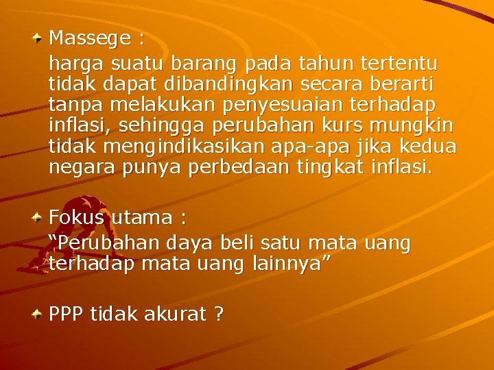 Massege : harga suatu barang pada tahun tertentu tidak dapat dibandingkan secara berarti tanpa Massege : harga suatu barang pada tahun tertentu tidak dapat dibandingkan secara berarti tanpa