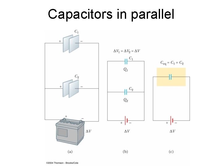 Capacitors in parallel 