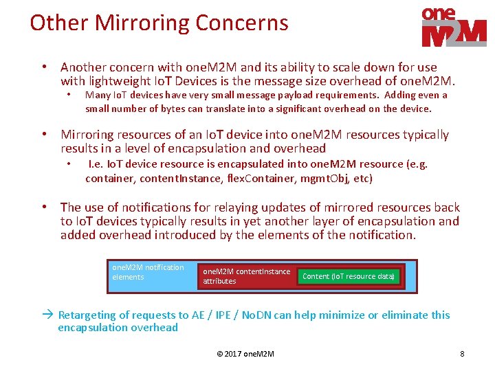 Other Mirroring Concerns • Another concern with one. M 2 M and its ability