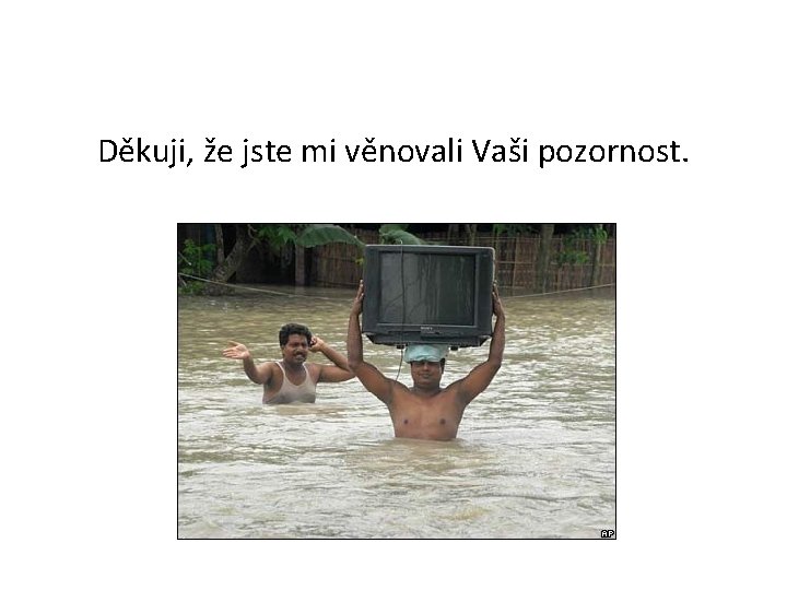 Děkuji, že jste mi věnovali Vaši pozornost. 